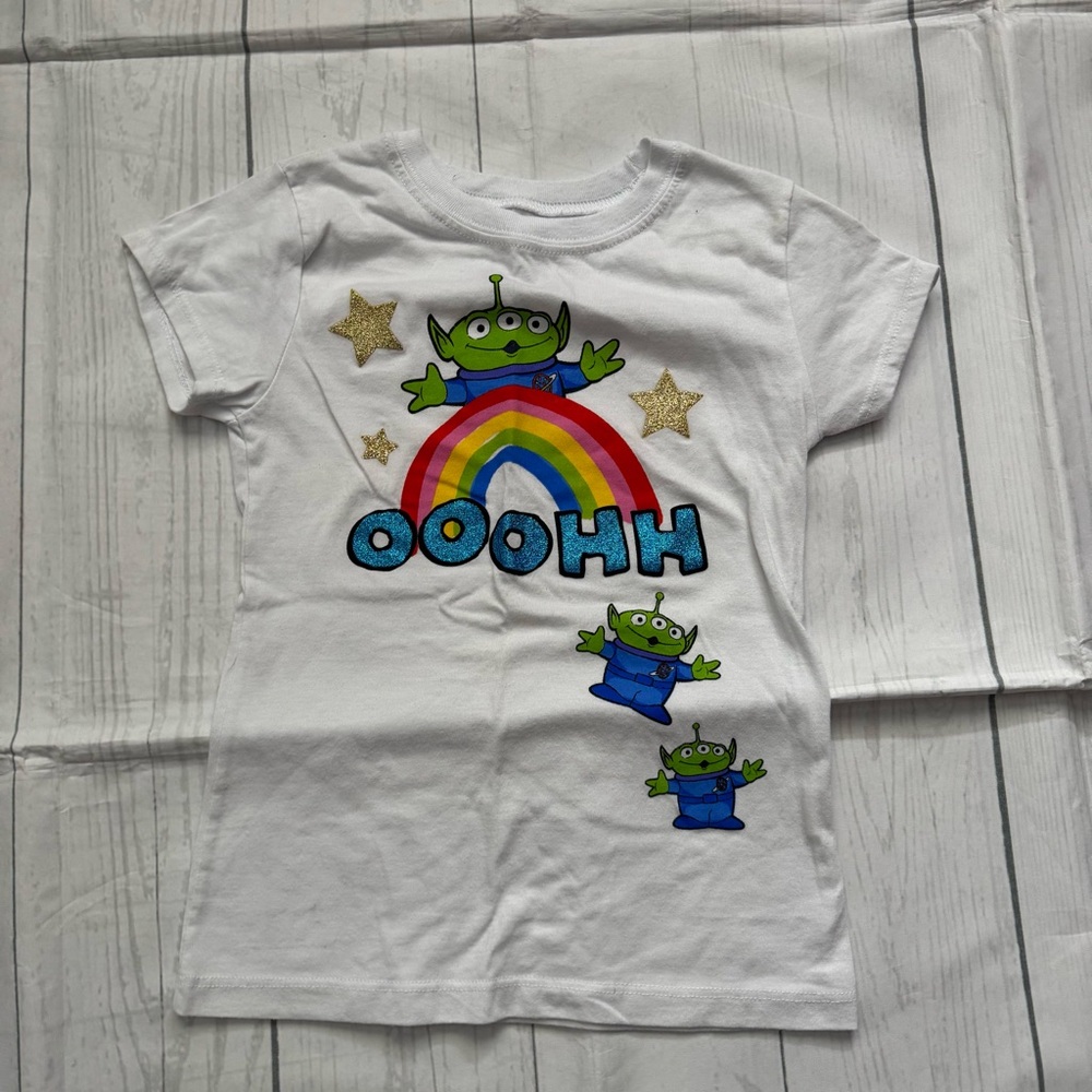 Disney Toy Story Alien Short Sleeved Shirt Girls’ Size Medium